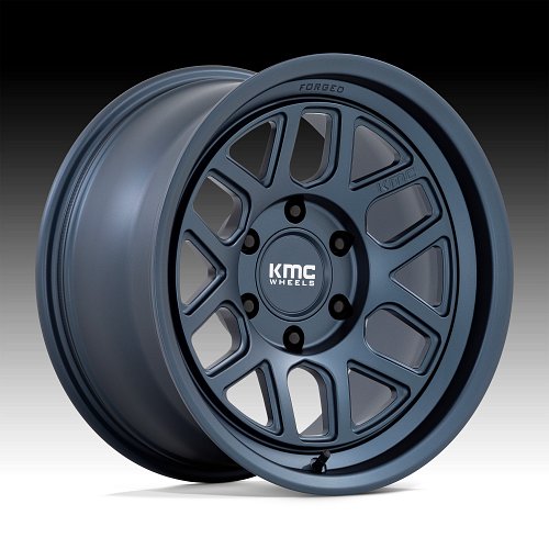 KMC KM446 Mesa Forged Monoblock Midnight Blue Custom Truck Wheels 1